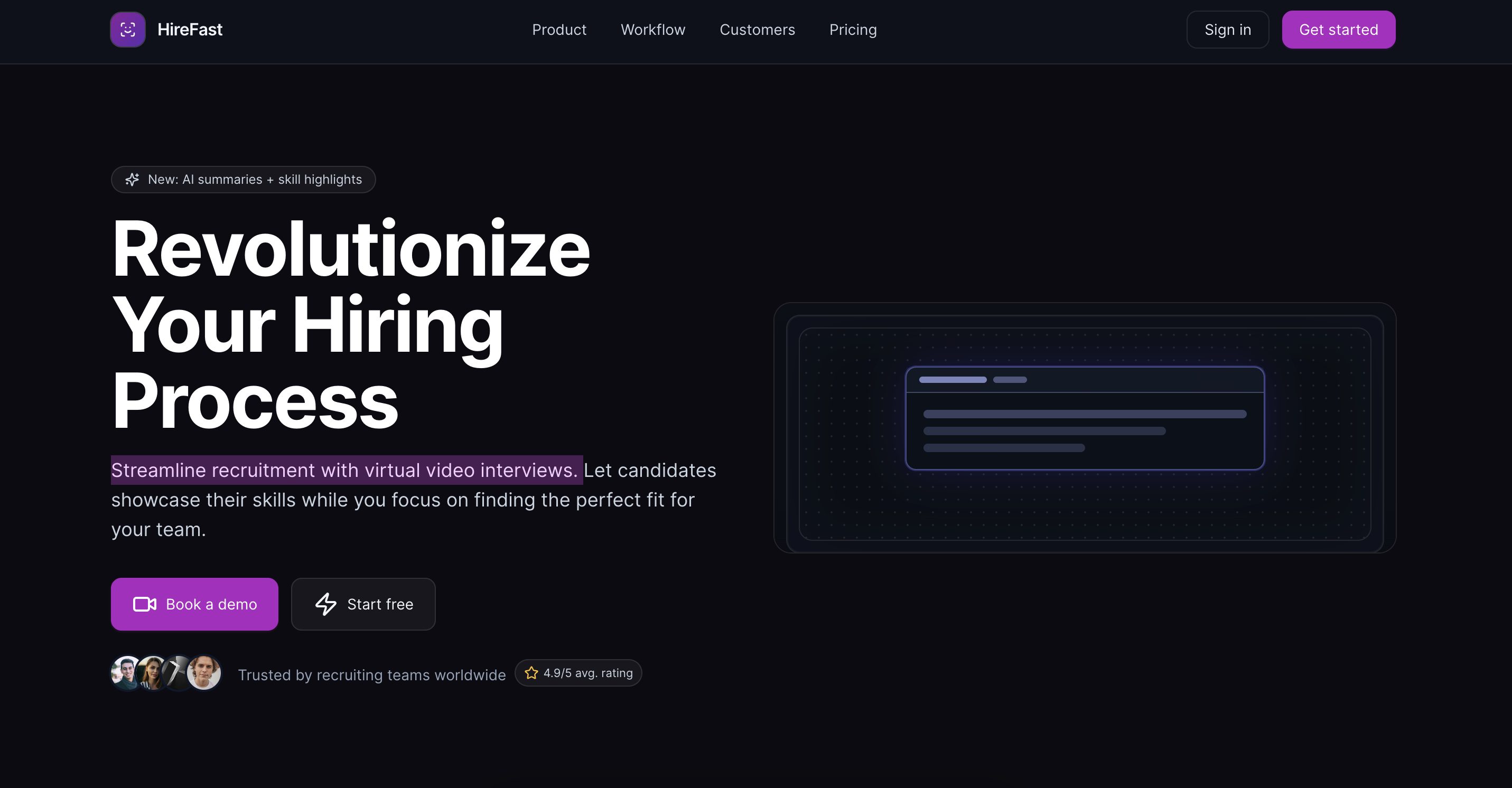 HireFlow ATS — candidate pipeline app